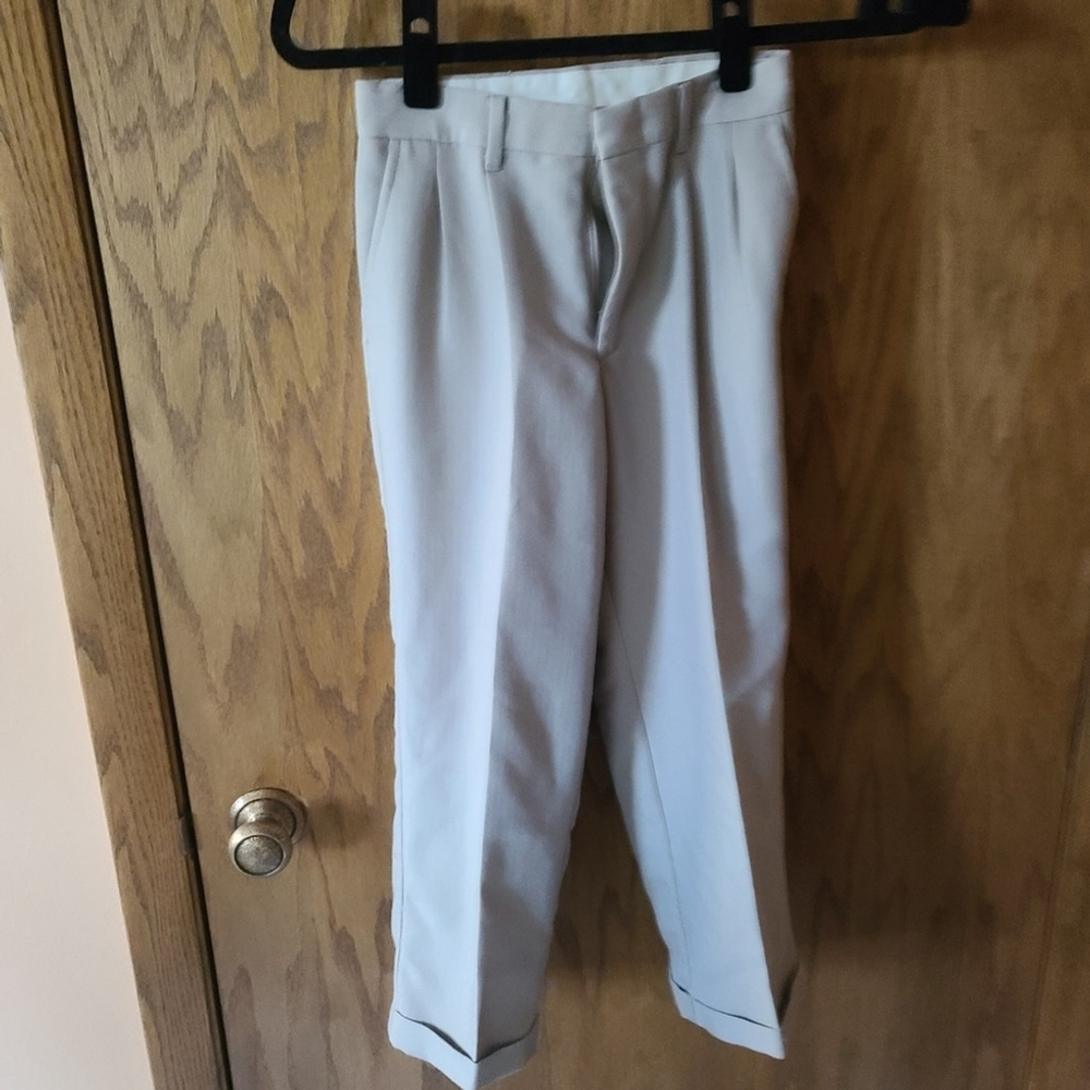 George Boys Khaki Cuffed Dress Pants Size 8/10